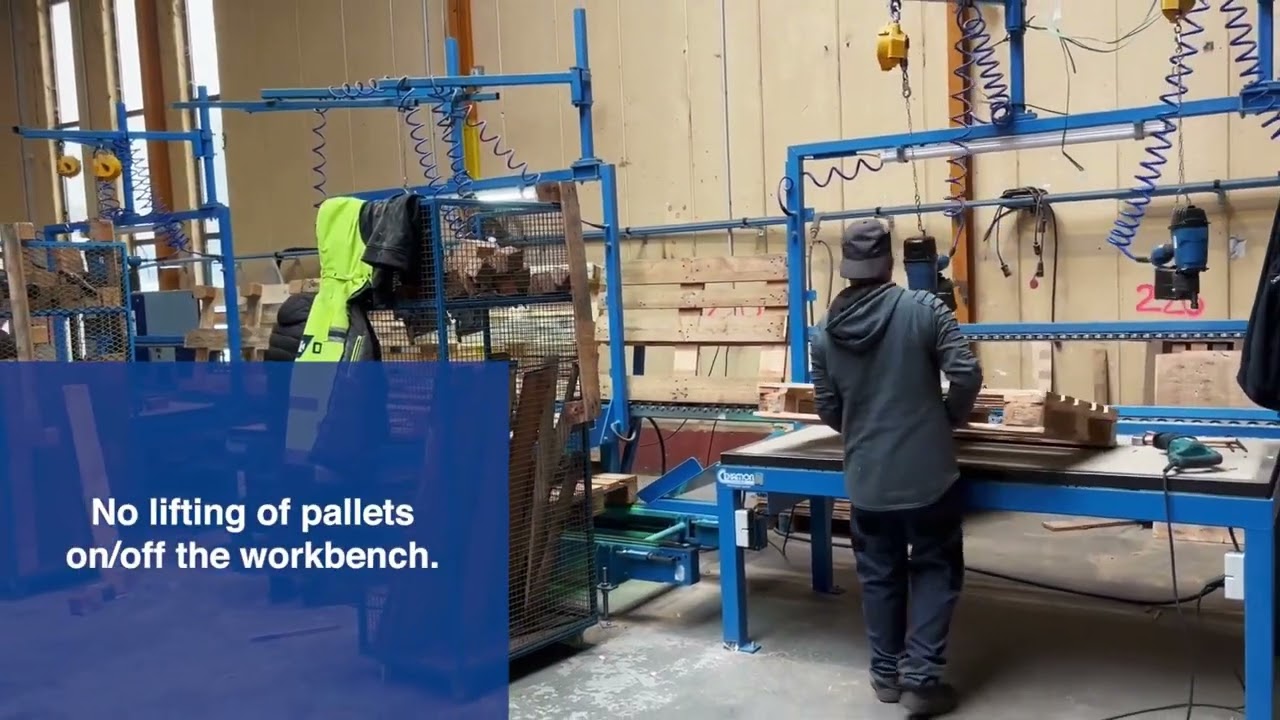 Palettensortier- und Reparaturanlage FULL C1600+